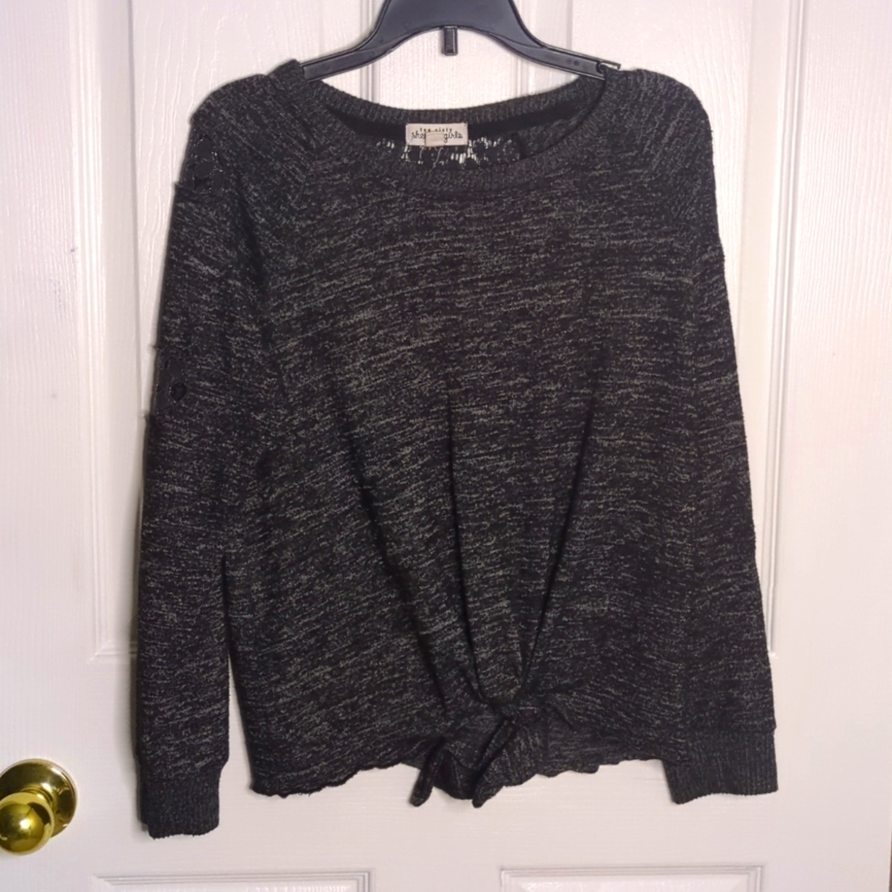 Ten Sixty Sherman Girls Woman's Large Black and Gold long sleeve shirt
